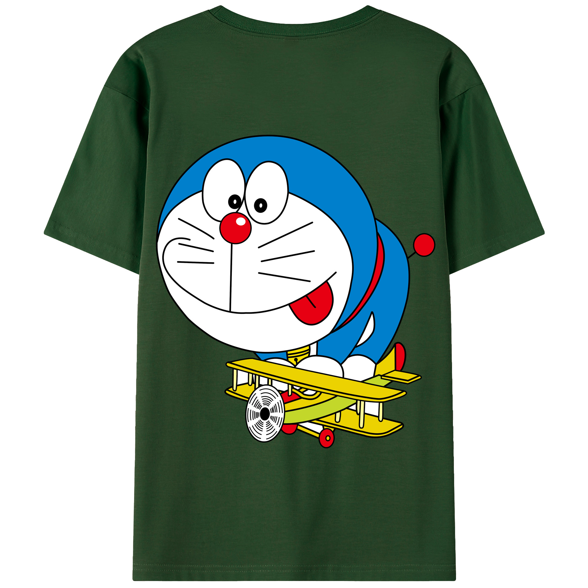 （画像用） ドラえもん Doraemon 綿100％半袖Tシャツ（背面プリント）